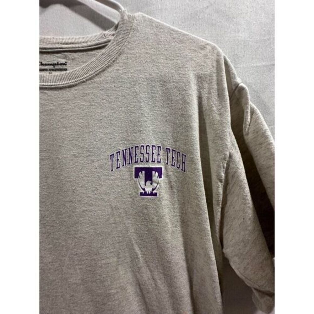 Tennessee Tech Champion T-Shirt Men's Medium Extra‎ Gray Short Sleeve - Picture 2 of 5